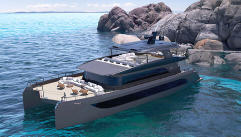 VisionF Yachts présente un nouveau super catamaran de 30,7 m de long